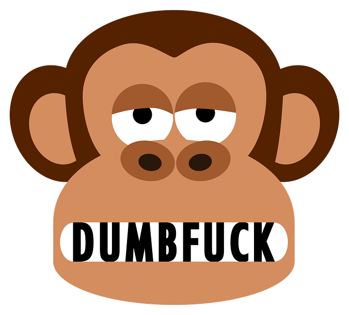Rude Bored Monkey Thinks You Are Dumbfuck T-Shirt product image (2)