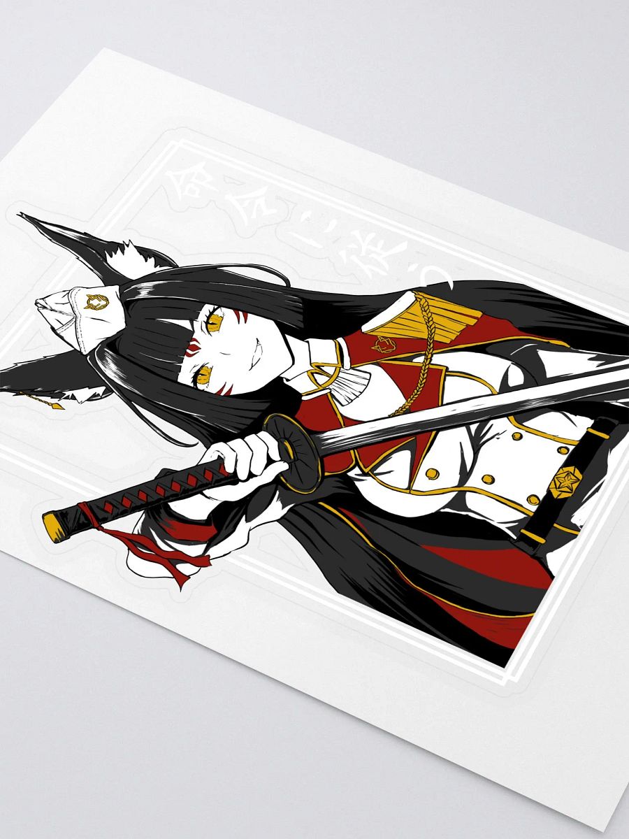 Fox Commander white sticker product image (3)