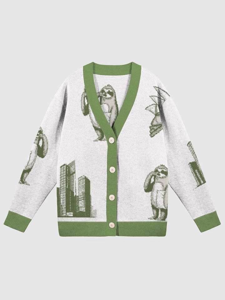 Urban Sloth Camo Knitted Cardigan product image (1)