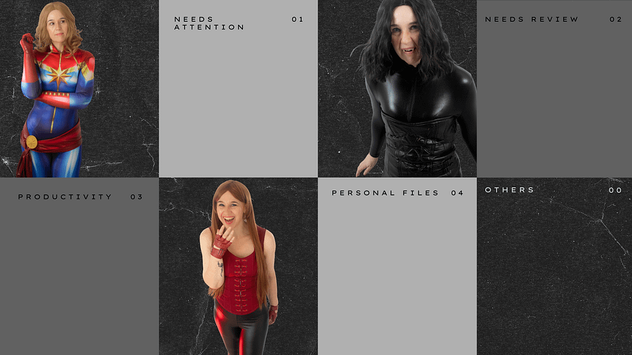 Desktop Wallpaper - Girl Power Cosplays - Grey Version product image (1)