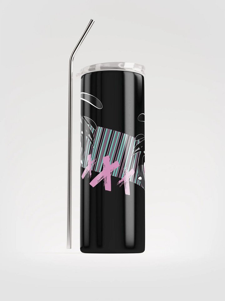 OptimusProcrastinus Eyes Tumbler (Black/Pink) product image (1)