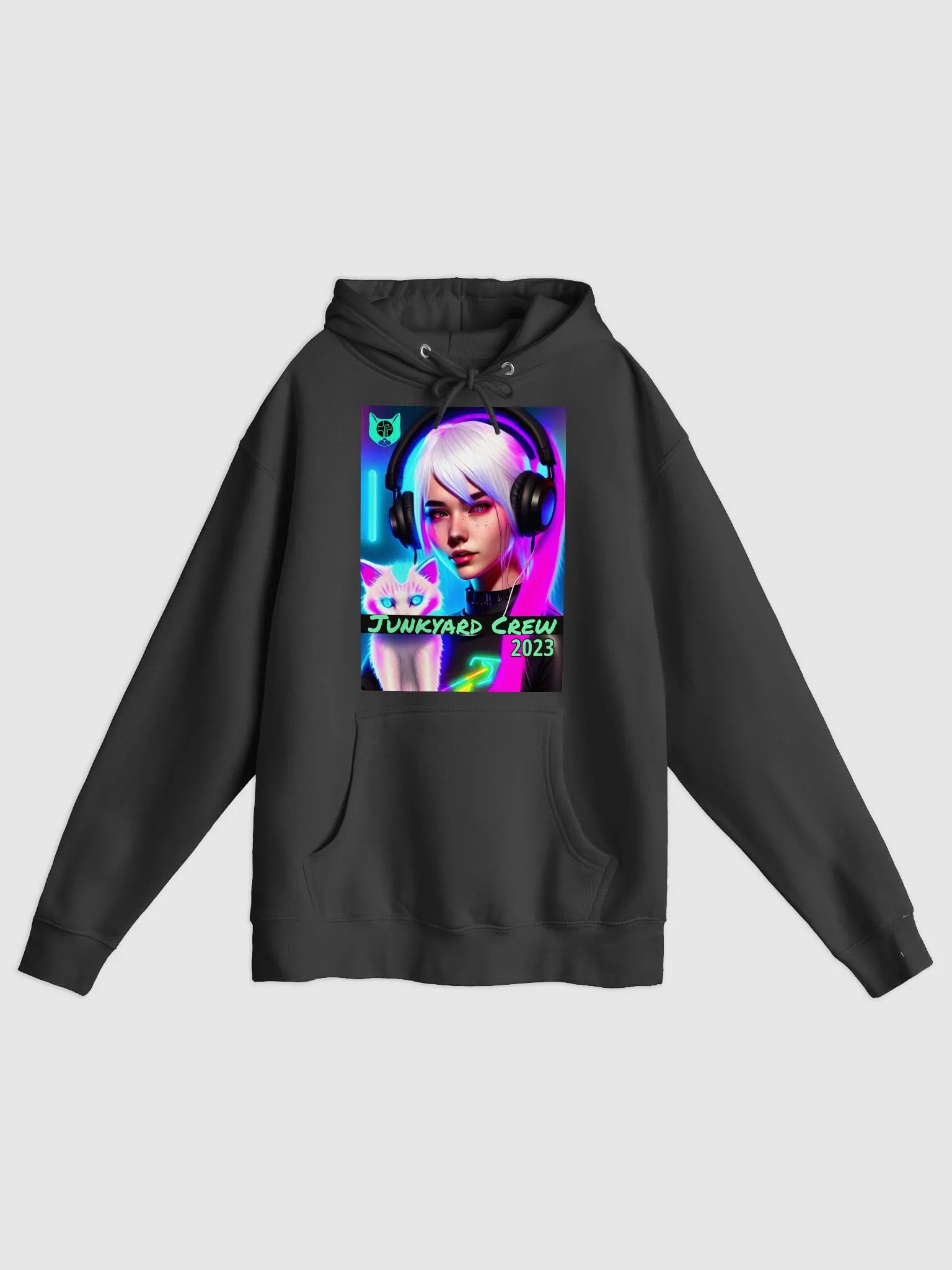 NEON THREE Ultrabright Front Print Pullover Hoodie (US SHIPPING) product image (1)