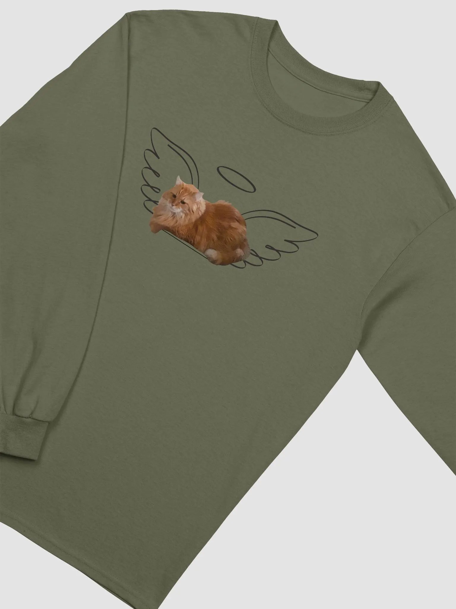 Angel Cat Halo Long Sleeve Tee product image (30)
