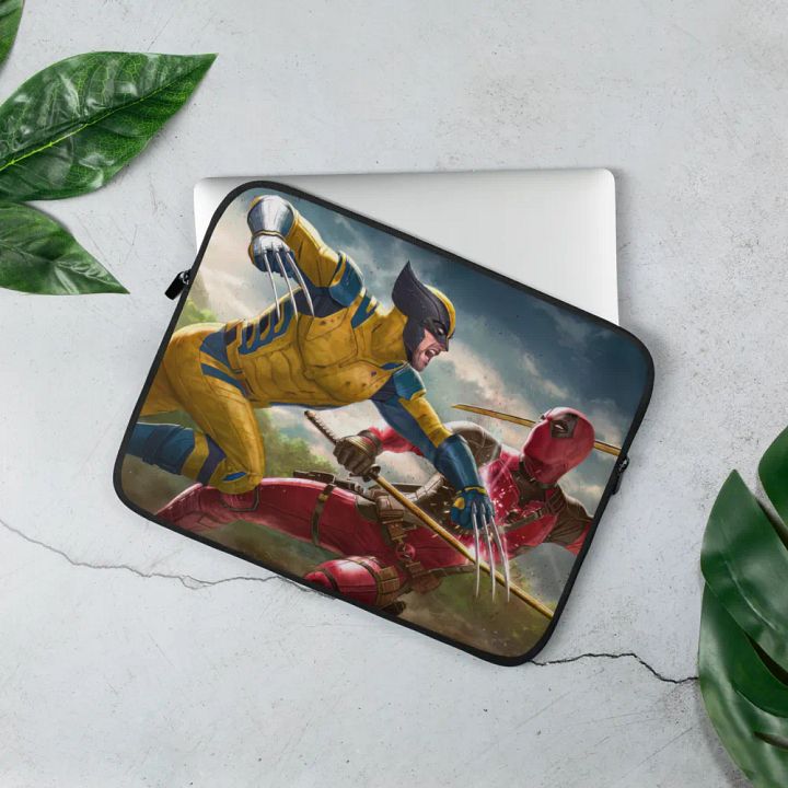 Epic Wolverine & Deadpool Laptop Sleeve product image (2)