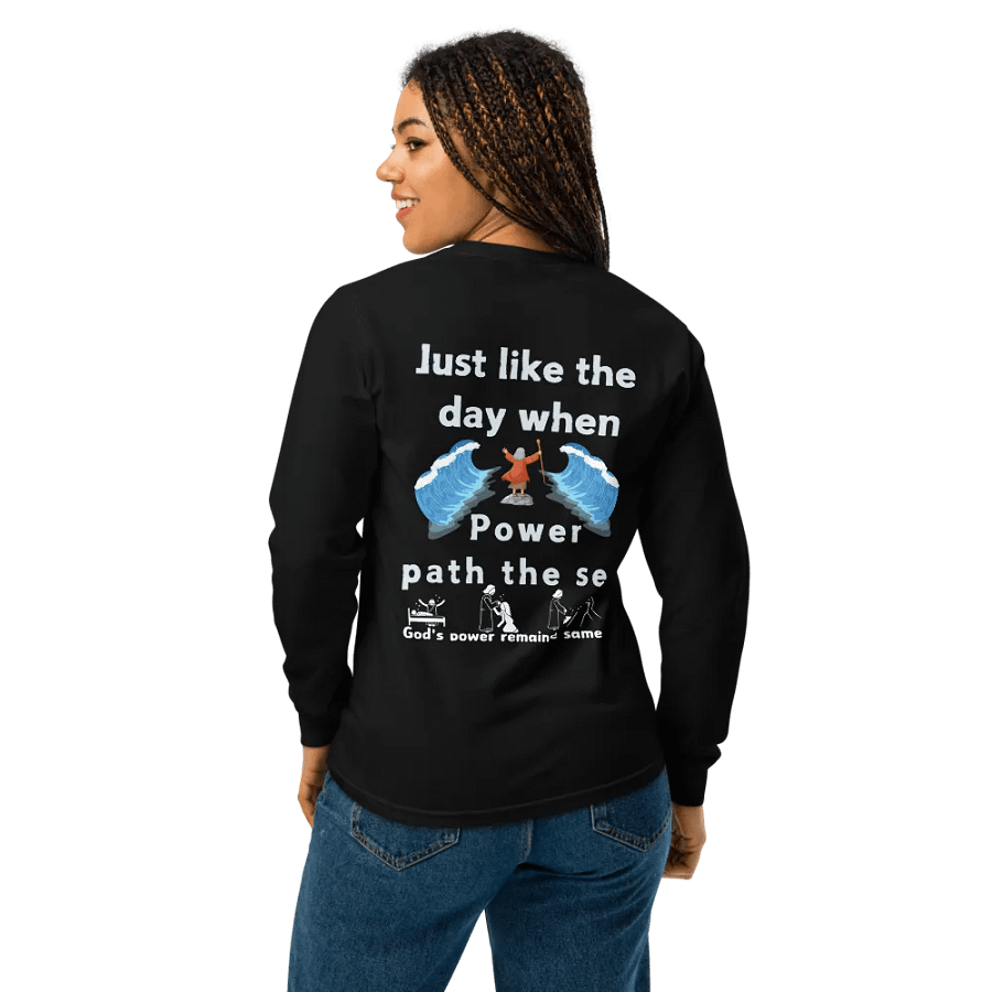 Just like the day when power path the sea Unisex long sleeve product image (3)