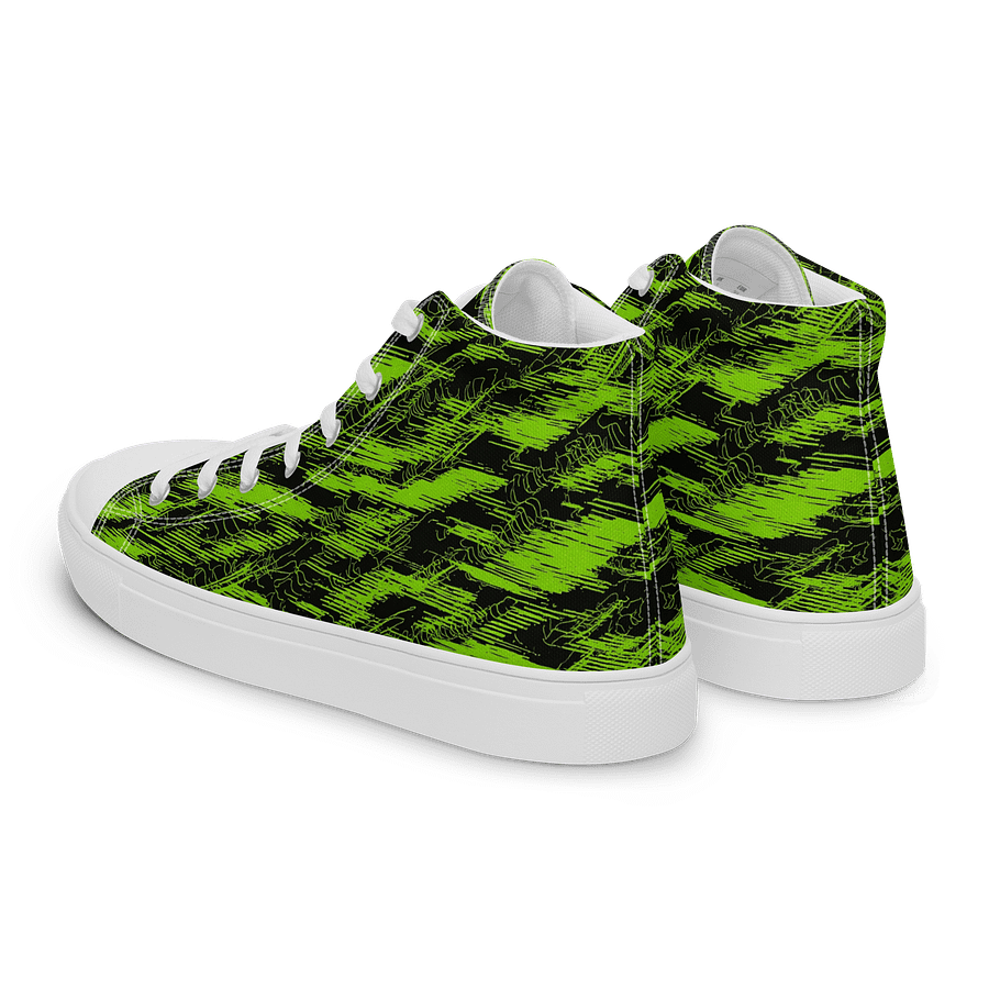 Neon Green Chaos Canvas High Tops product image (5)