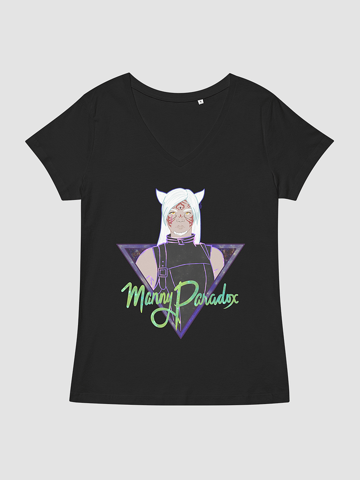 [Mannyparadox] Women’s Fitted V-Neck T-Shirt - B&C TW045 product image (1)
