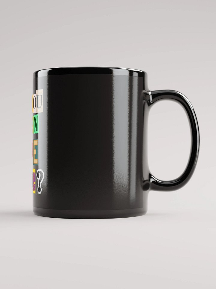 Ransom Note Style Black Glossy Mug product image (2)