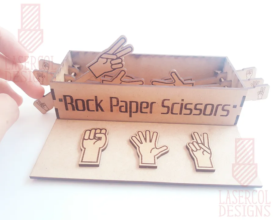 Rock Paper Scissors Game Box - Laser Cut Files product image (8)