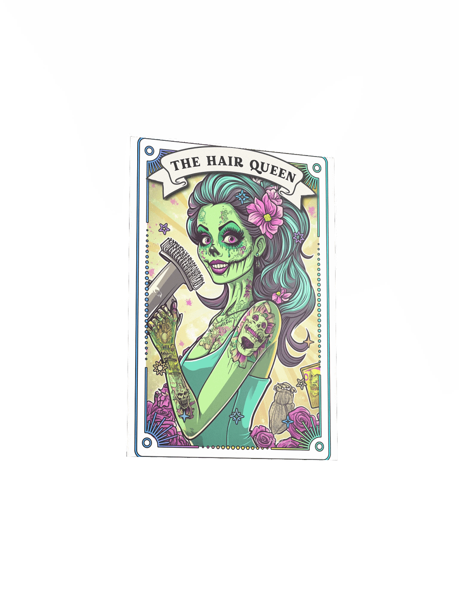 Zombabes: The Hair Queen Matte Art Print product image (1)