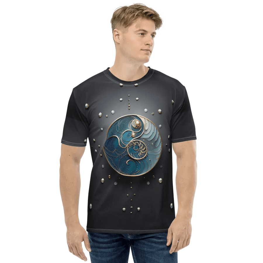 Blue Gold Art T shirt product image (1)