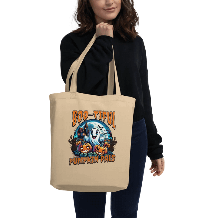 Boo-tiful Pumpkin Pals Organic Tote Bag product image (2)