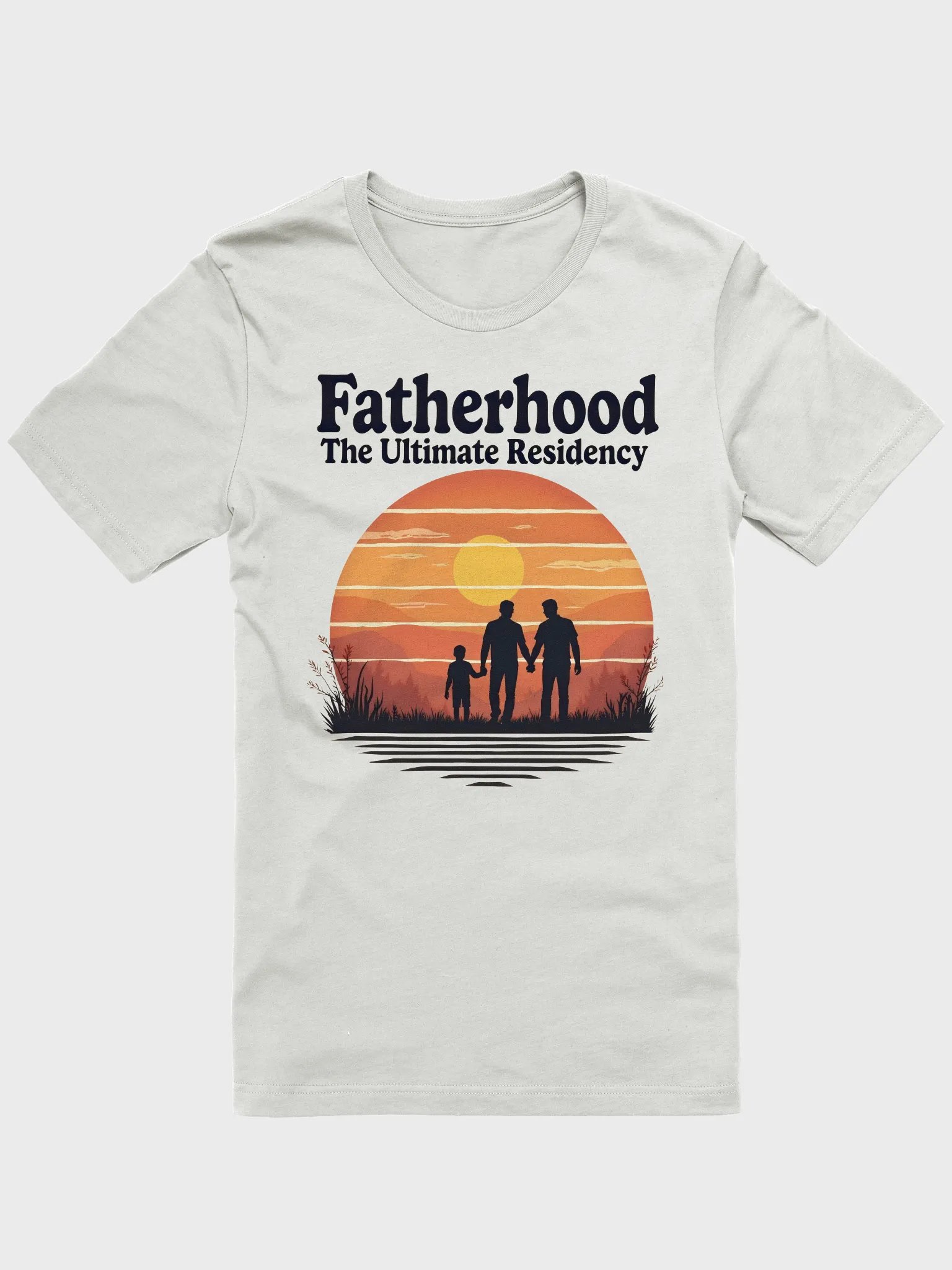 Sunset Silhouette Fatherhood T-Shirt product image (1)