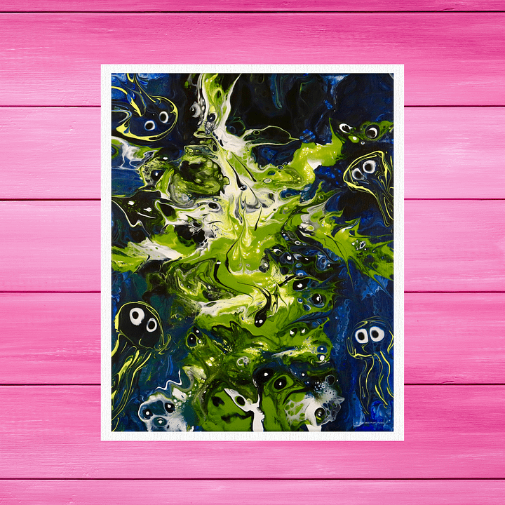 Creatures Among the Green Fire | Art Print product image (2)