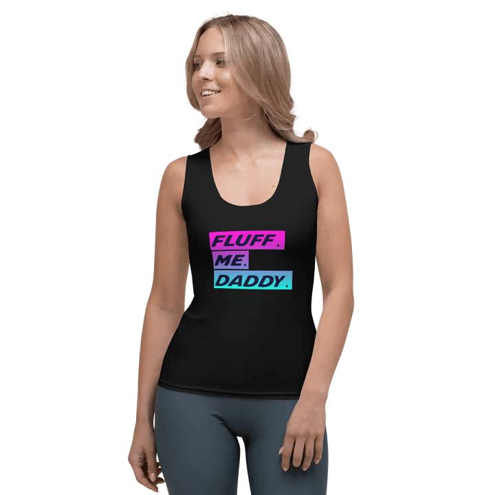 FLUFF ME DADDY WOMEN'S FITTED TANK TOP product image (1)