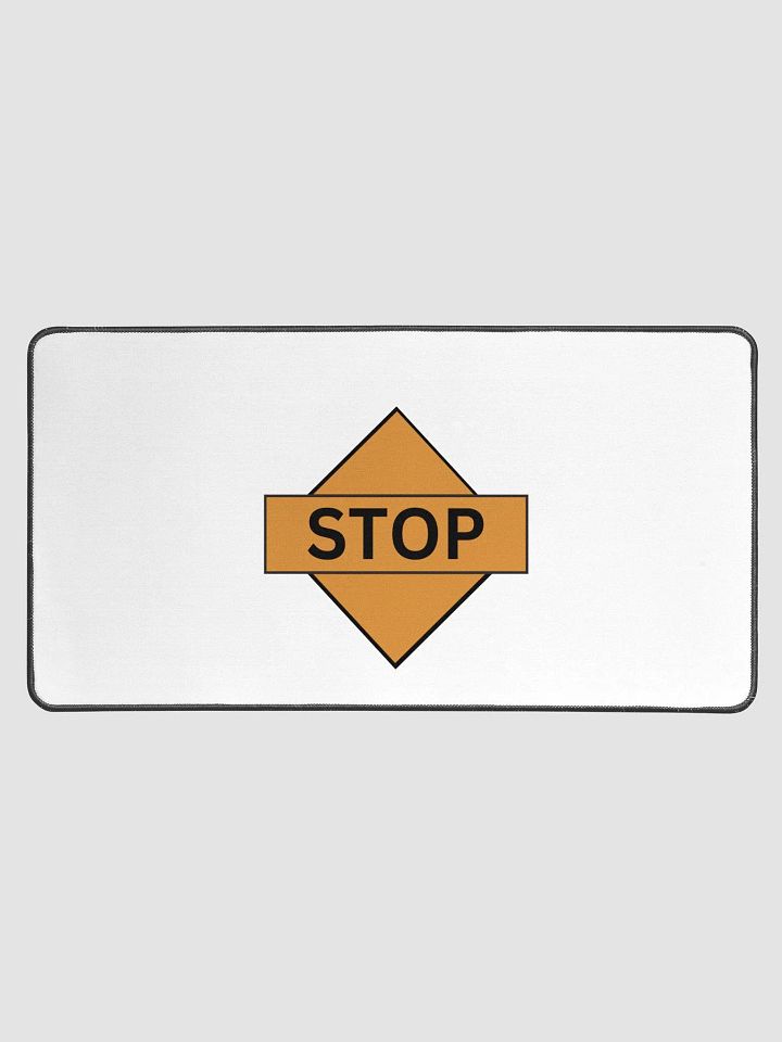 Bold STOP Desk Mat product image (2)