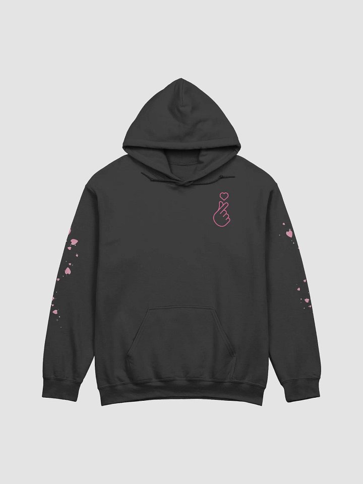 Sakura Forest Hoodie | Dark Pink Finger Heart product image (1)