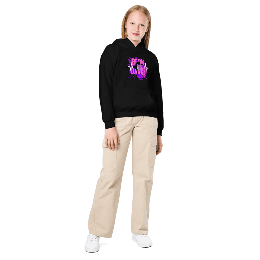 Born to Dance Her Silhouette Youth Hoodie product image (1)