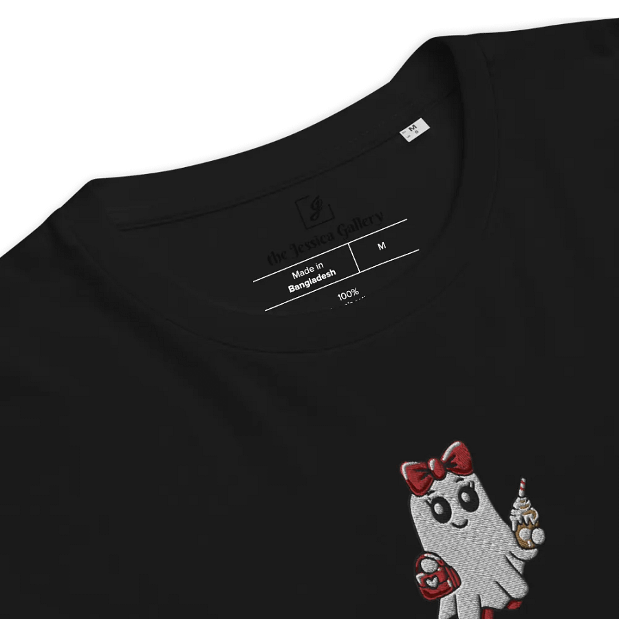 Stylish Ghost Embroidered Organic Cotton Regular Fit T-Shirt product image (4)