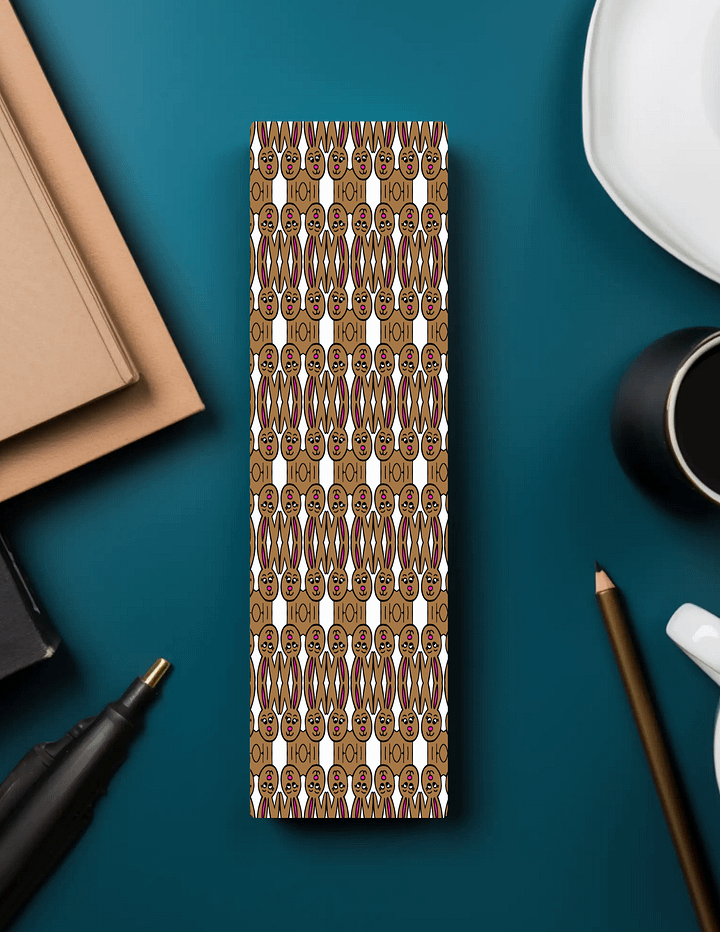 Cute Cartoon Bunny Pattern Laminated Bookmark with Tassel for the Rabbit Loving Book Reader in Your Life product image (1)