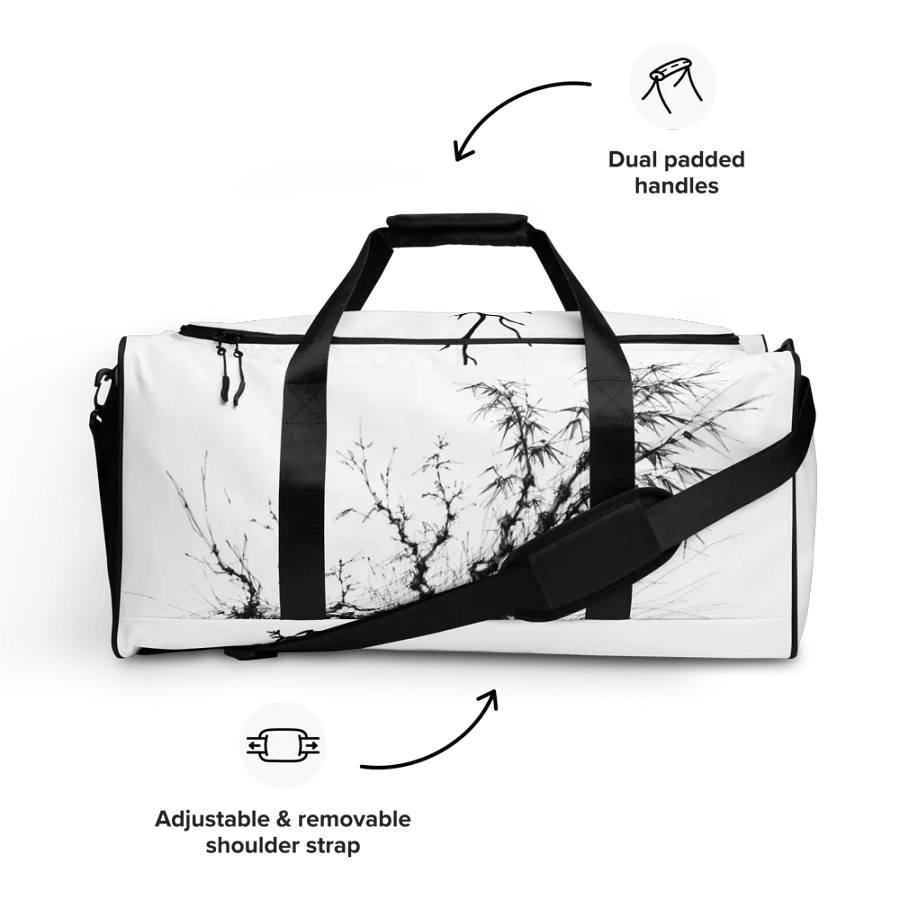 Bamboo All-Over Print Duffle Bag product image (8)