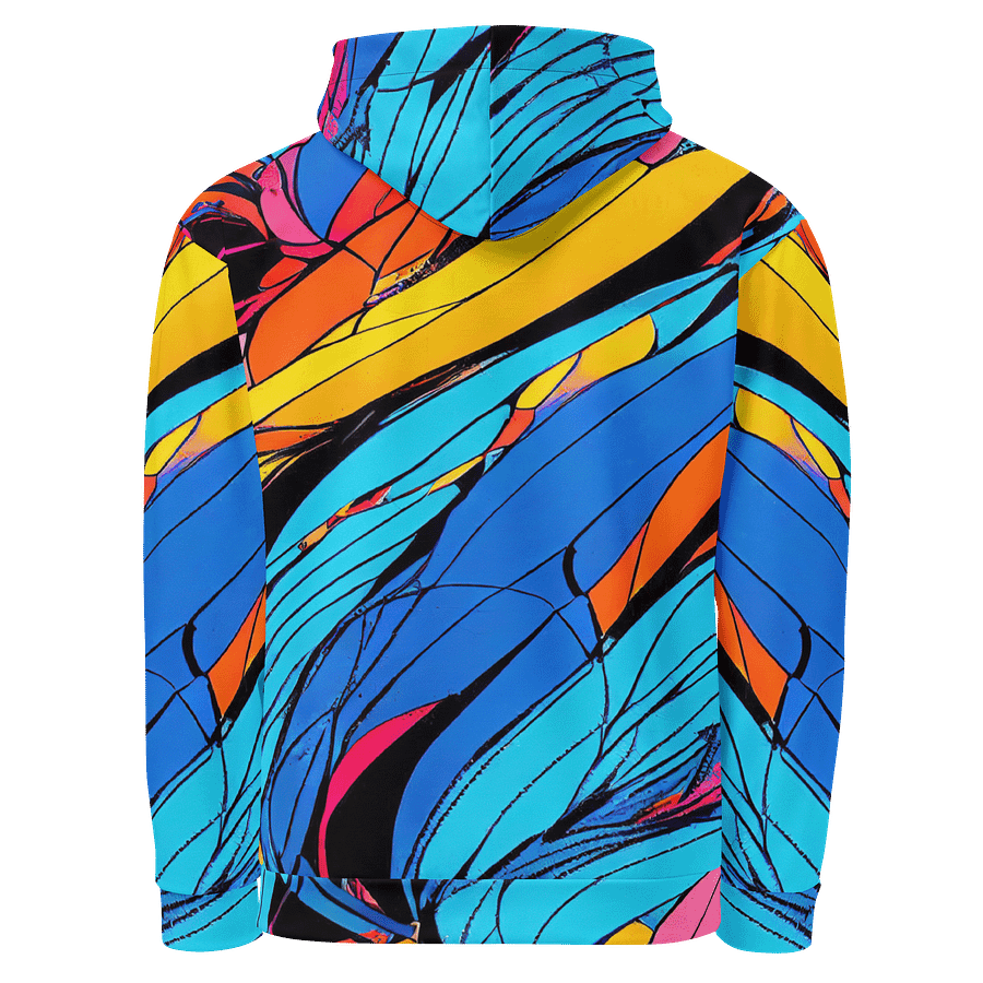 Vibrant Swirls Unisex Hoodie Colorful All-Over Print Hoodie for Artistic Streetwear & Bold Aesthetic Style product image (3)