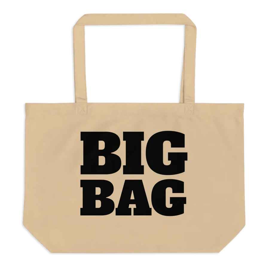 "Big Bag" Certified Organic Cream Cotton Tote product image (1)