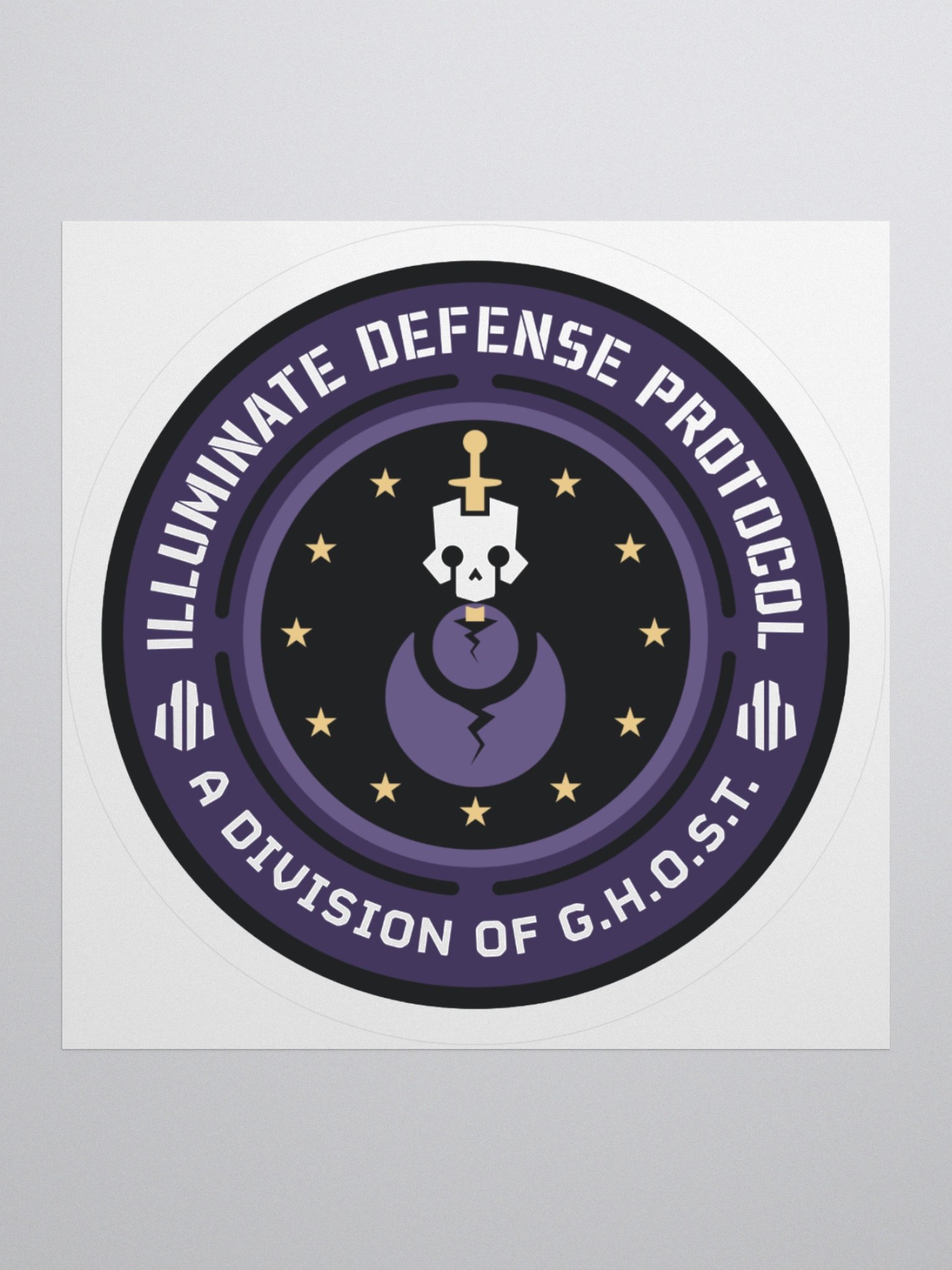 Illuminate Defense Protocol Flat Sticker product image (2)