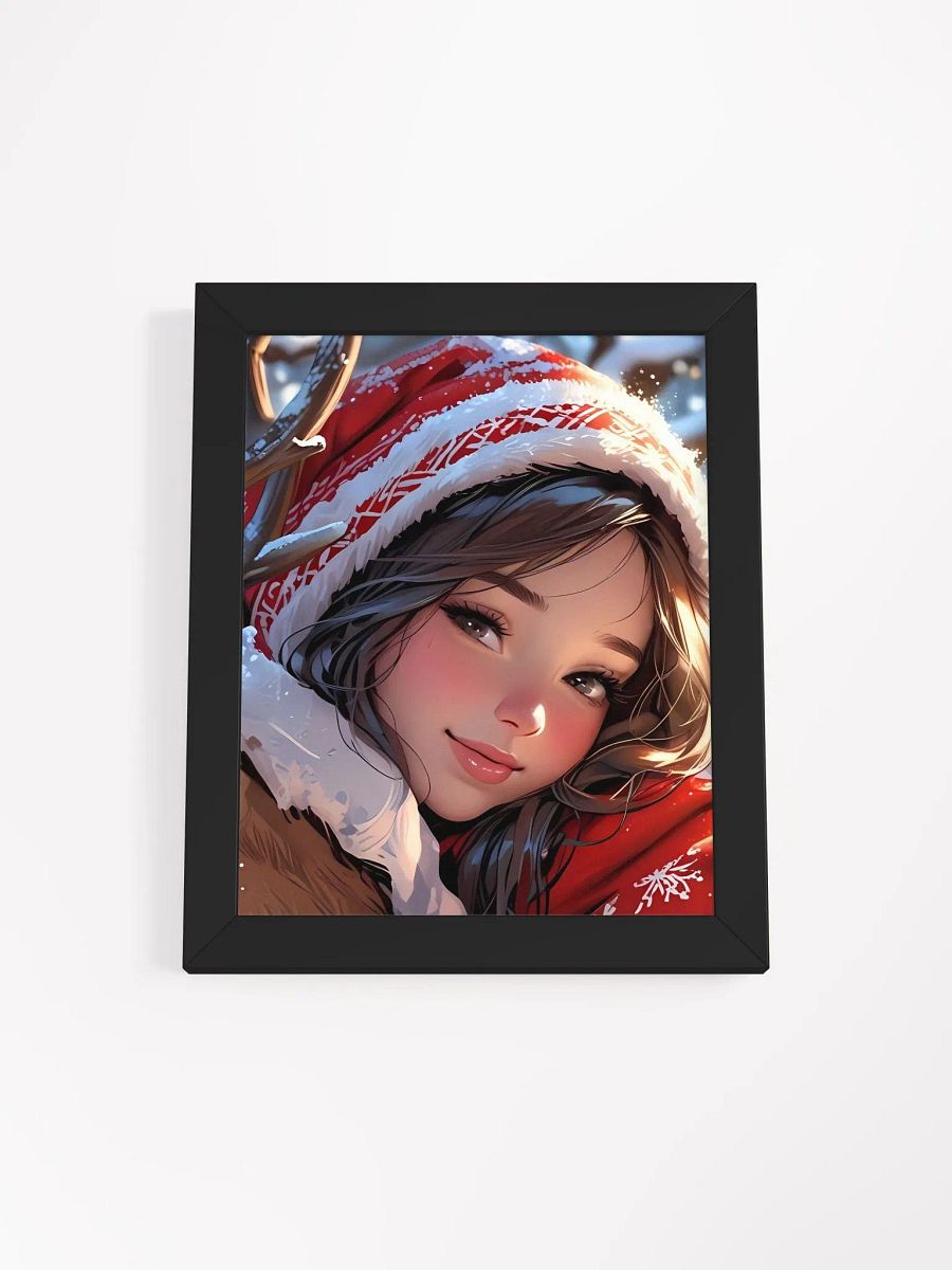 Cute anime girl Christmas Framed Poster product image (2)