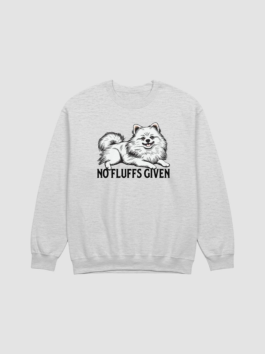 No Fluffs Given Sweatshirt of a Pomeranian(White) | Funny Shirt for Pomeranian Paw-rents product image (25)