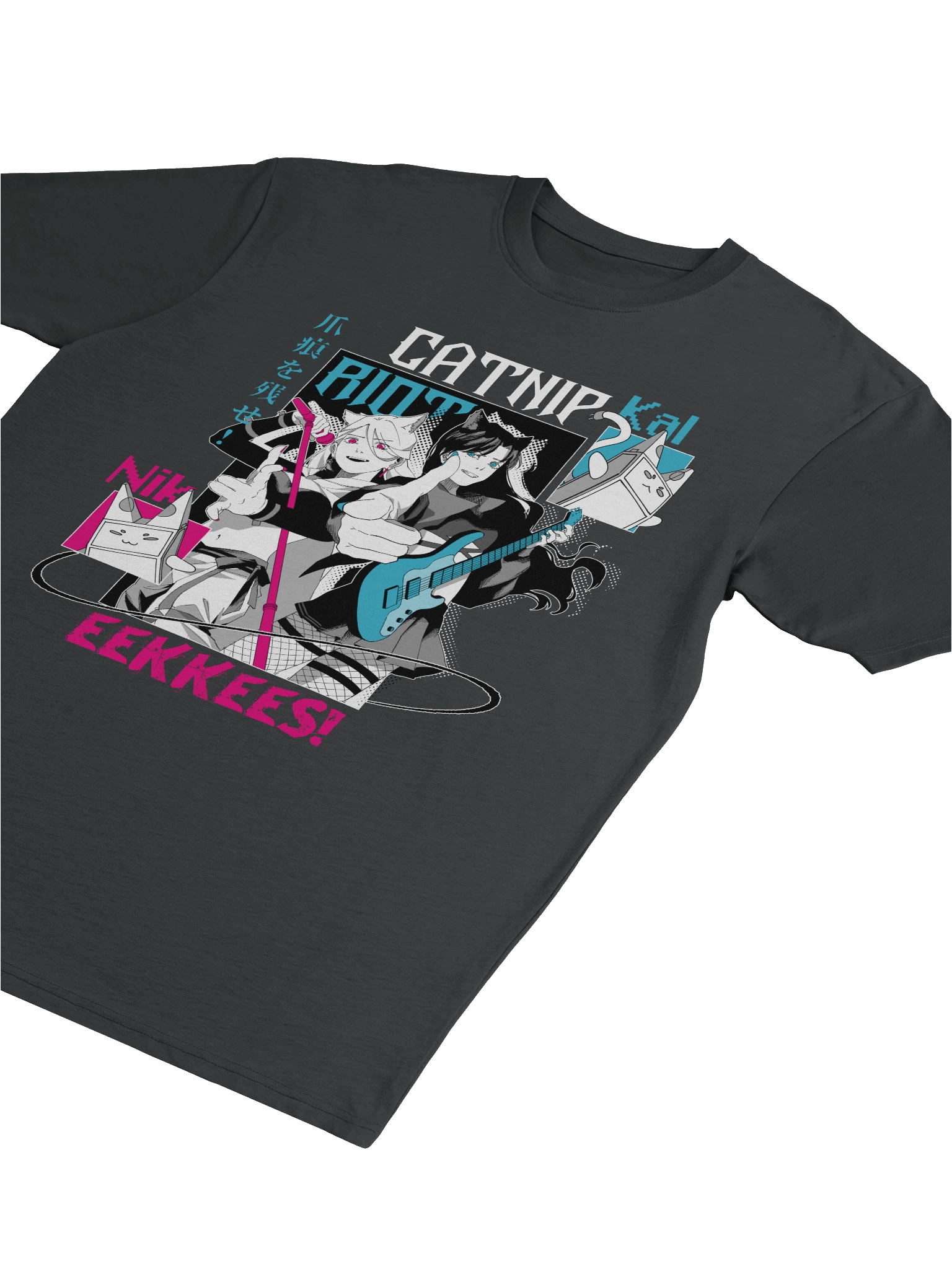 "CATNIP RIOT" Heavyweight Tee [BLACK VARIANT] product image (5)