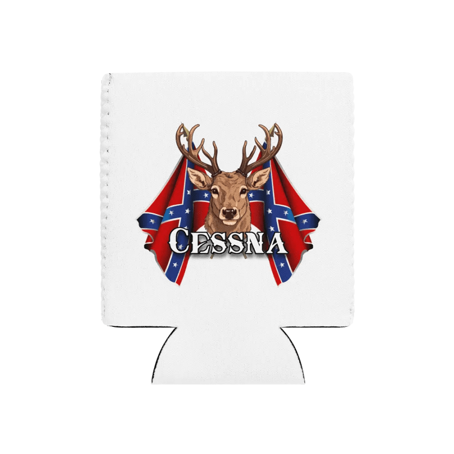 "Cessna" Last Name Rebel Redneck Deer - Coozie product image (1)