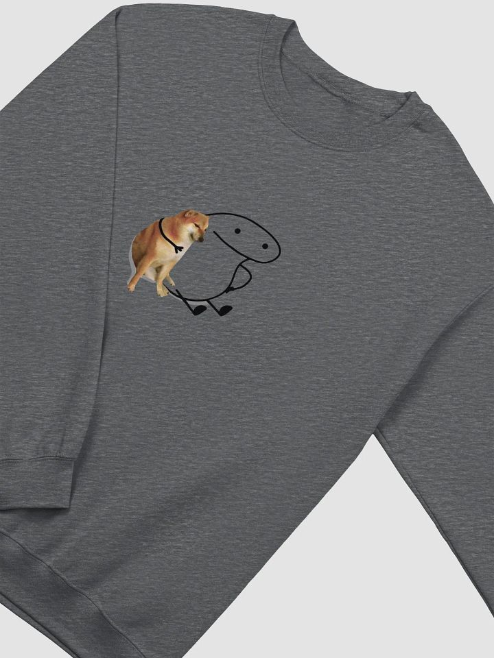 Doge and Minimalist Drawn Meme Hug Crewneck Sweatshirt product image (17)