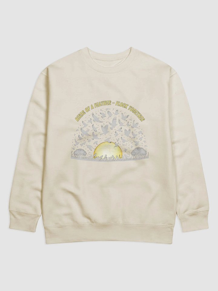 Sunrise Flock Cotton Sweatshirt - Light Feather product image (1)