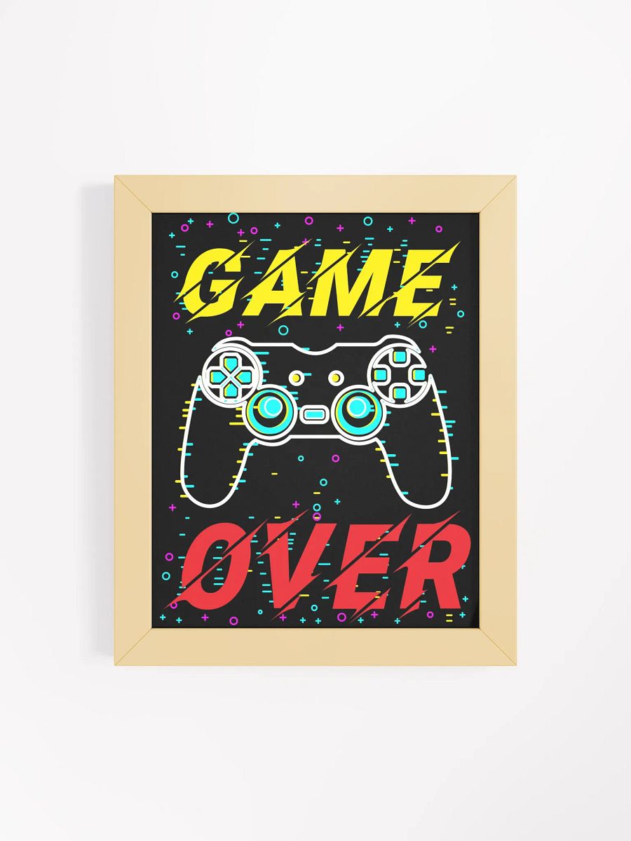 Game Over Controller Framed Matte Poster product image (4)