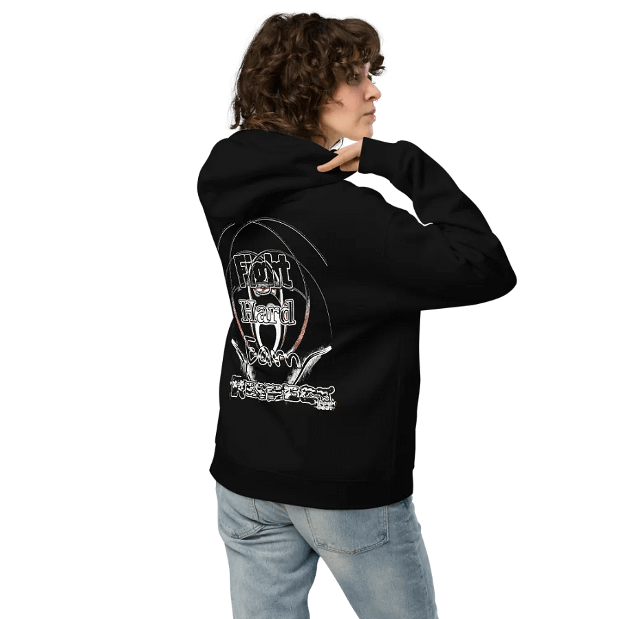 Fight Hard Earn Respect - Embroidered - Unisex Premium Oversized Hoodie product image (4)