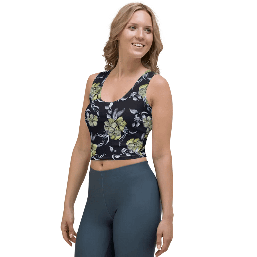 Gothic Flower | Crop Top T-Shirt product image (3)
