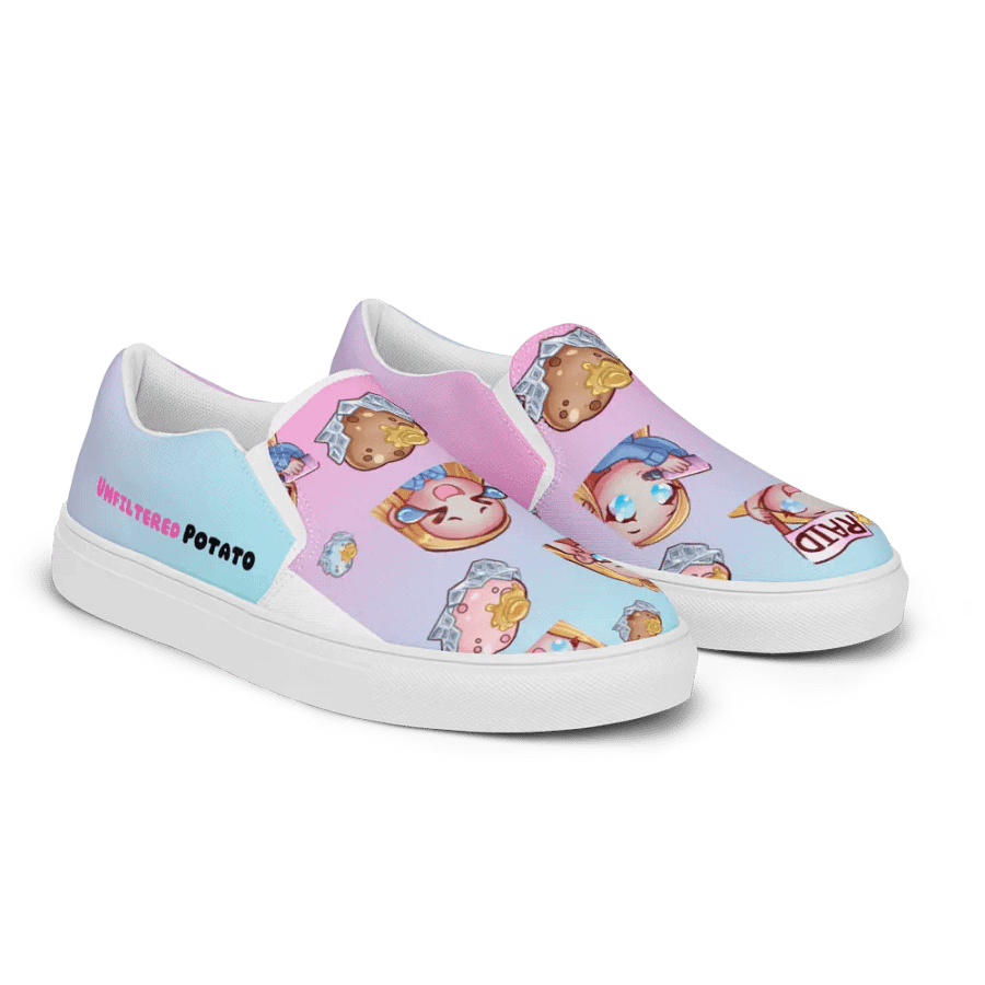 Potato Emotes Women's Slip-On Canvas Shoes product image (2)