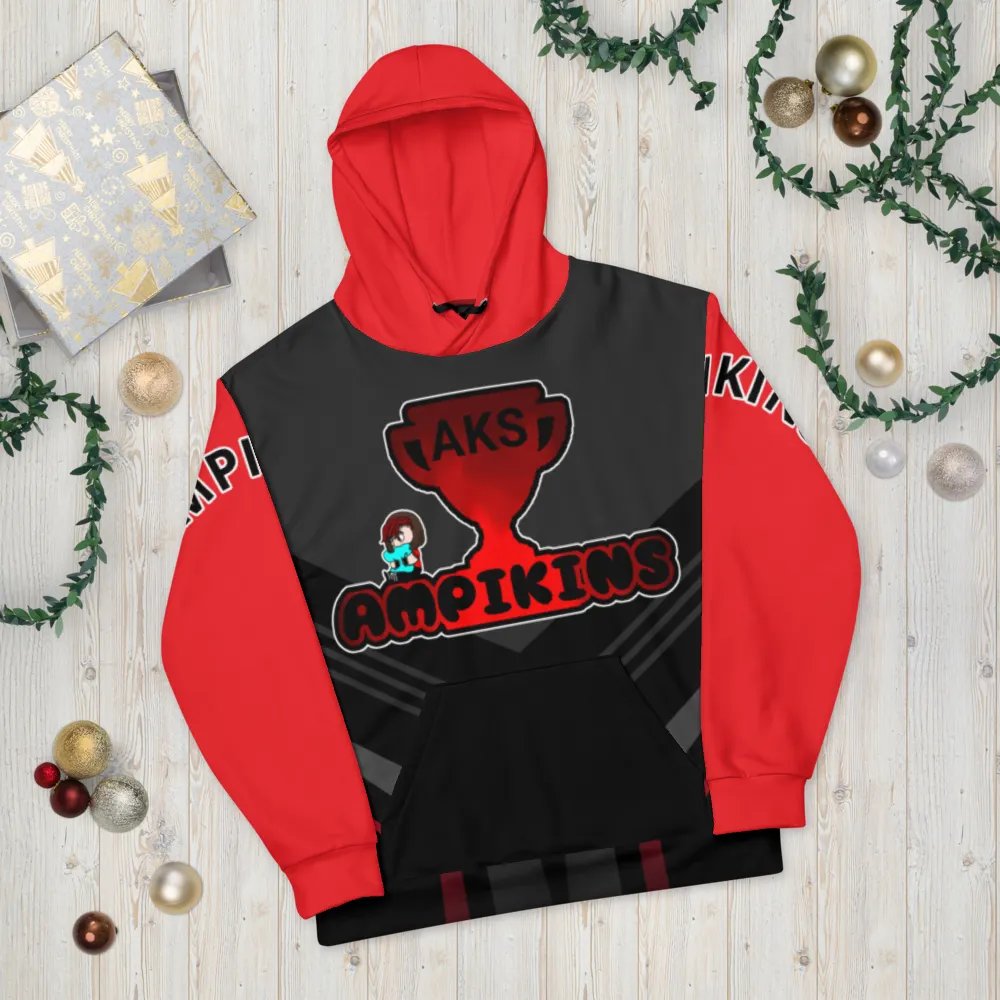 Red And Black AMPIKINS - Unisex Hoodie product image (10)