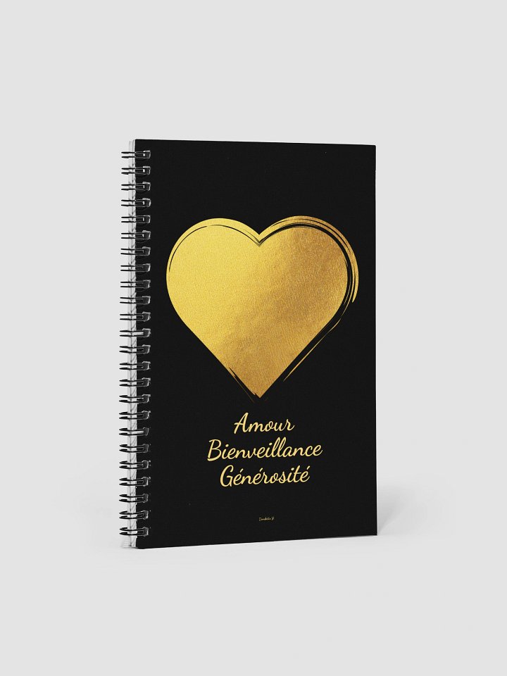 Carnet Symbole Doré - Coeur - NoteBook Cadeau Symbolique product image (1)