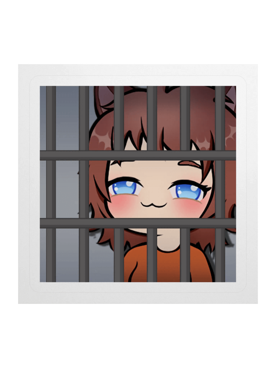 Horny Jail Kiss Cut Stickers product image (6)