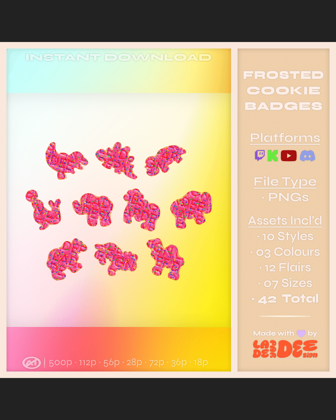 Frosted Animal Cookie Badges product image (5)