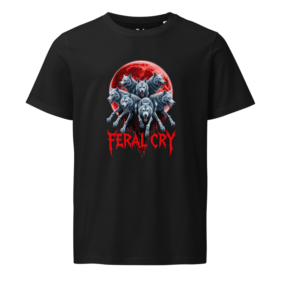 Feral Cry Red Moon Wolves Unisex Tee product image (5)