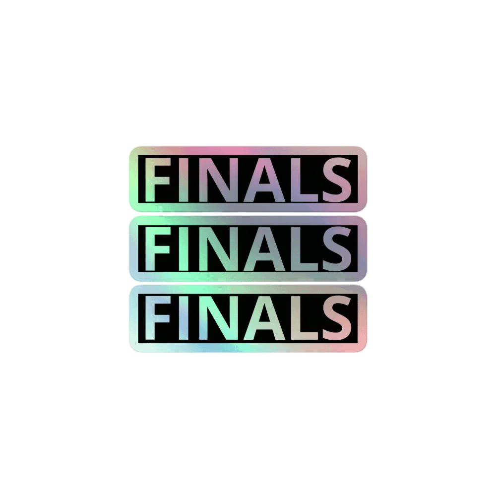 Finals BLOCK logo stickers 3 pack! product image (1)