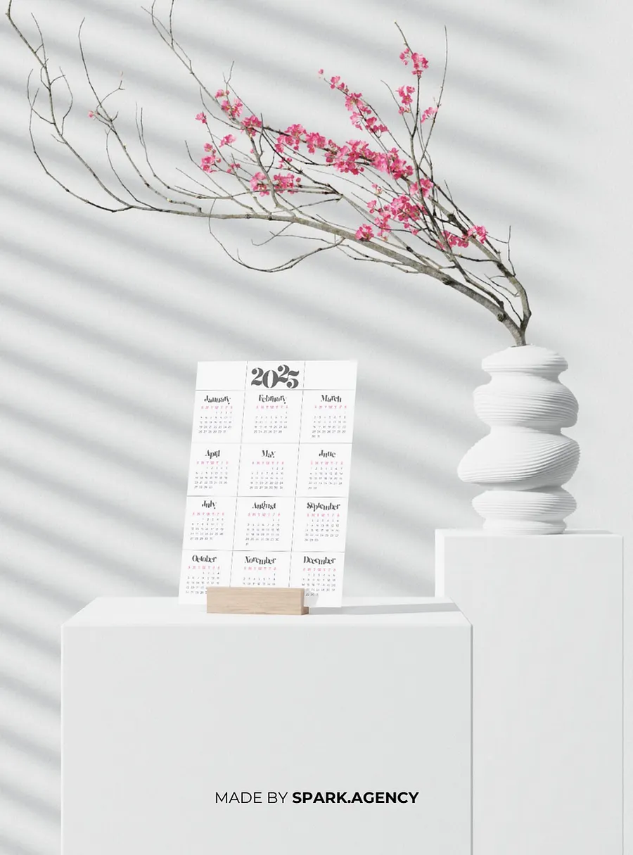 Neutral Minimalistic Annual 2025 Calendar Planner: product image (4)