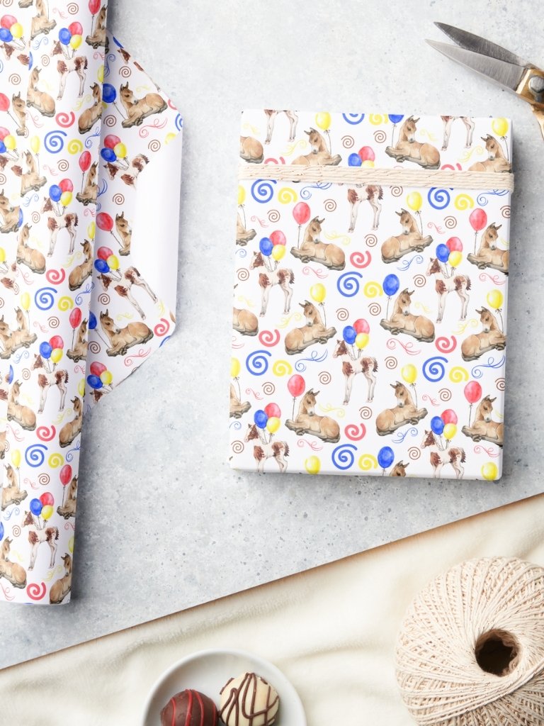Horse Birthday Wrapping Paper product image (3)