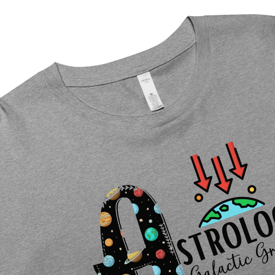 Galactic Gravity Astrology Solar System Zodiac Quantum Physics Cozy crop top! Astrology gift! product image (2)