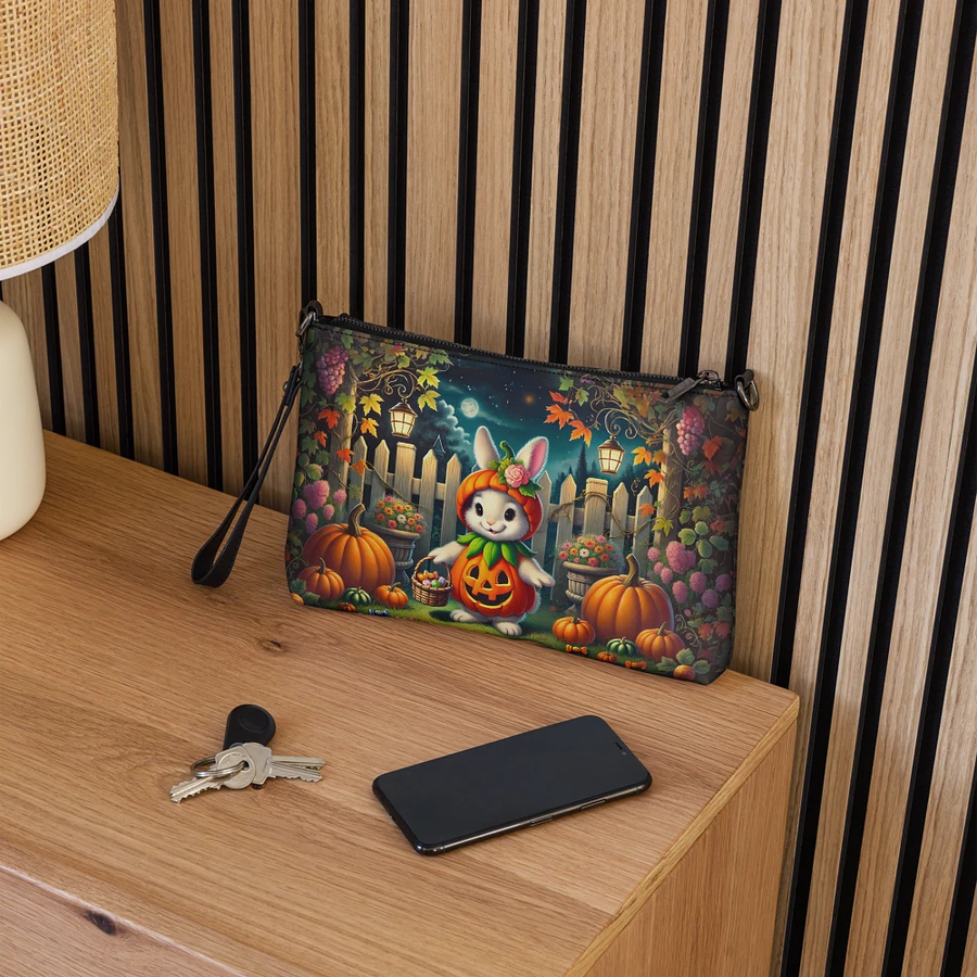 Bunny Rabbit Pumpkin Patch Crossbody Bag - Halloween Purse product image (5)