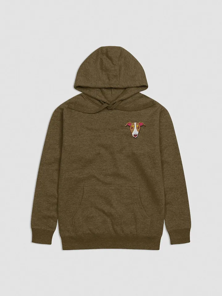 Whippet Dog Face Embroidered Hoodie product image (1)