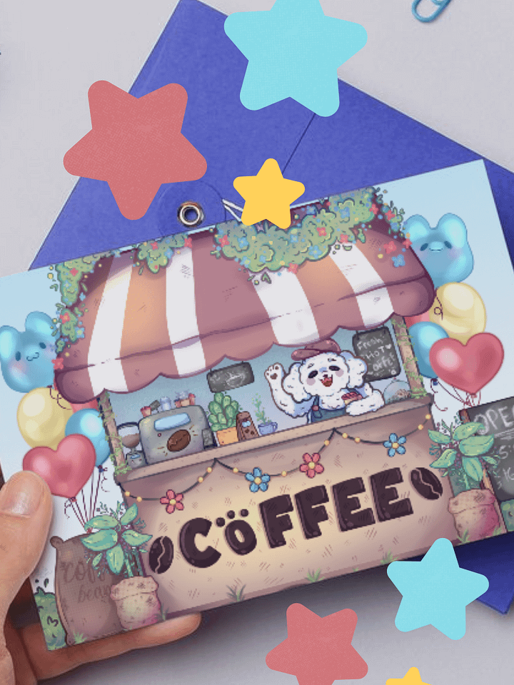 Doggo Coffee Stand (Postcard Print) ☕ product image (1)
